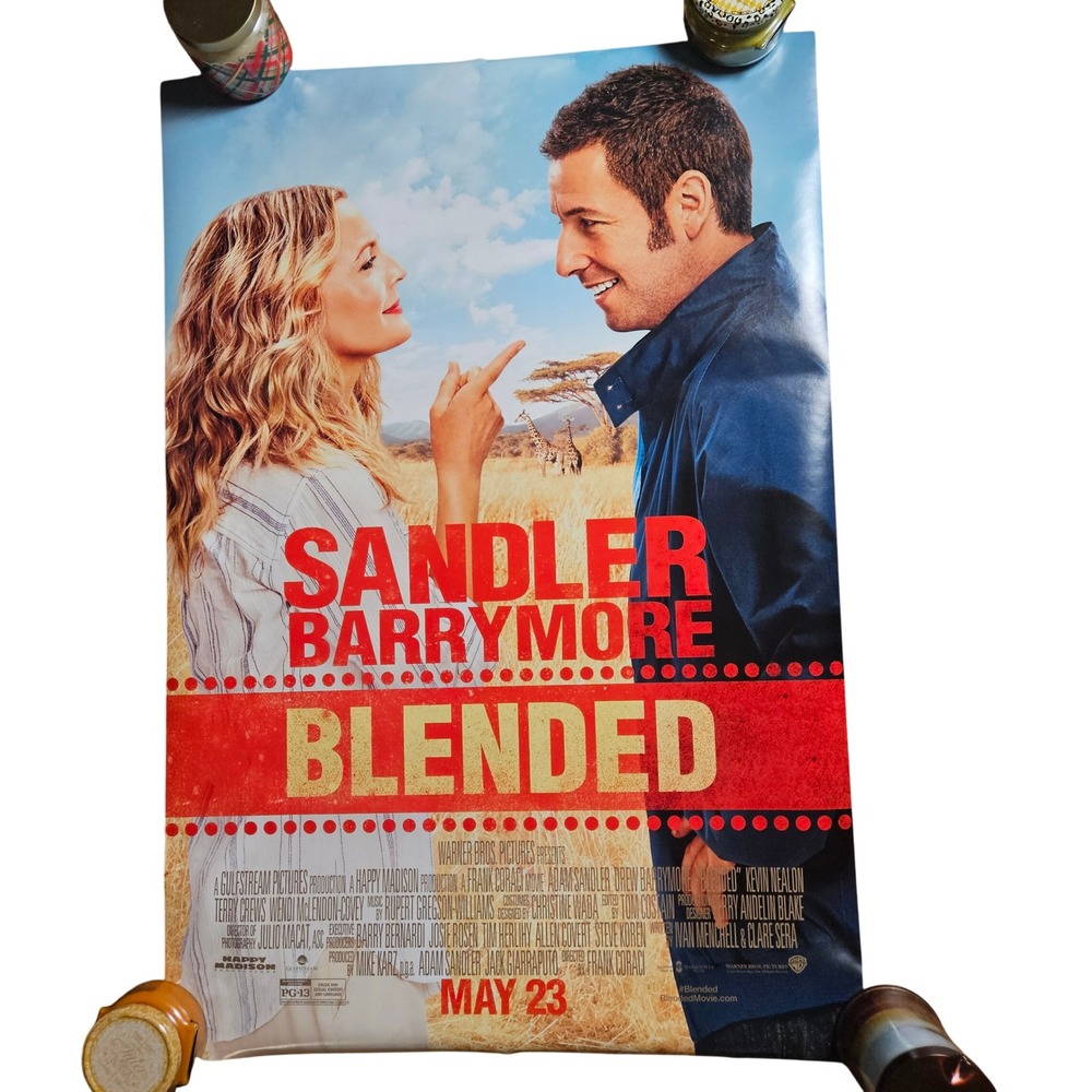 Blended 2014 Promo Movie Poster 27x40 Adam Sandler, Drew‎ Barrymore Warner Bros